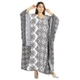 thumbnail image 5 of Moomaya Kimono Maxi Dress Printed Long Kaftan For Women Cover-Up Caftan Beach Resort Dress, 5 of 7