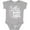 AC-Heather Grey, variant on Little Surf Dude with Surfboard Boys Baby Bodysuit