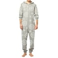 thumbnail image 1 of Men's Sleepwear One Piece Pajamas Unisex Non Footed Playsuit Adult Printed Jumpsuit, 1 of 2