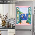 thumbnail image 3 of Yayeee Magnetic Dishwasher Cover for The Front Decoration Home Kitchen Machine Sticker Protector, Green Seaside, 3 of 6