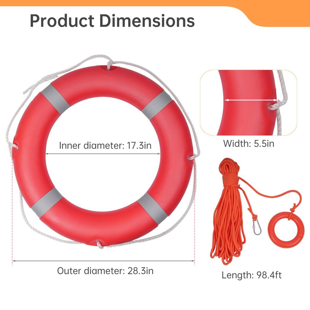 Boat Safety Throw Rings,Floating Lifesaving Rope 30meter Floating Rope  Floating Safety Rope Exceptional Craftsmanship