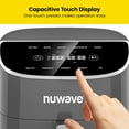 thumbnail image 5 of Nuwave 8QT Air Fryer Plus, Smart Digital Touchscreen and 50°F~400°F in Precise 5°, 5 Cook Functions, 100 Presets & 50 Memory, Powerful 1800W for Quick and Easy Meals, Cool Gray, 5 of 12