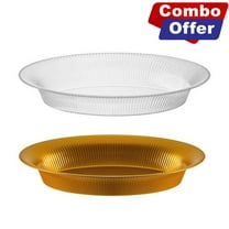 Hanna K Oval Plastic Bowl 11'' x 16'' For Parties & Weddings - Different Colors (All - 1 Each)