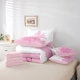 thumbnail image 6 of Manfei Fairy Tale Castle 7-Piece Twin Bedding Sets,Always Believe In Magic Bedding Comforter Set,Pink White Sheet Sets For Girls,Ultra Soft Home Decor Reversible, 6 of 8