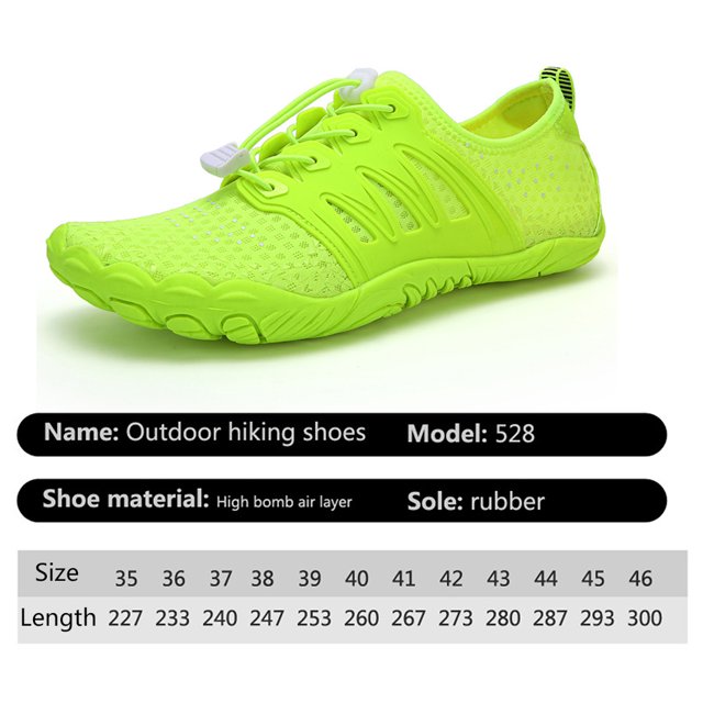 Zapatos De Agua Para Nadar Zapatillas de buceo antideslizantes, zapatos transpirables para senderismo en el lago verde fluorescente 36 Sywqhk Para Estrenar