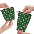 thumbnail image 3 of Lsque green Christmas Element Pattern Telescopic Pencil Bag Pen Holder Stationery Case, Stand-up Retractable Transformer Bag Organizer, 3 of 6