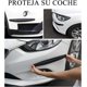 thumbnail image 3 of piezas de protectores de esquinas universales para parachoques de coche, tiras adhesivas antiarañazos, parachoques de coche negro, 3 of 5