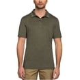 thumbnail image 1 of 32 Degrees Cool Men's Short Sleeve Polo Shirt (Large, Heather Dark Moss), 1 of 4