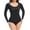 Black, variant on FAHXNVB Women's Shapewear Bodysuit Body Shaper Seamless Crewneck Long Sleeve Compression Slimming Bodysuit