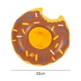 thumbnail image 4 of Water Inflatable Cup Holder Donut Floating Coaster for Swimming Pool Party Decor (Brown), 4 of 6