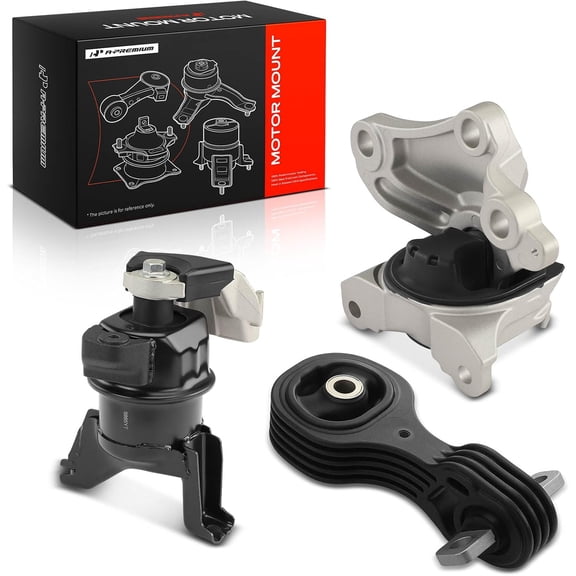 A-Premium Engine Motor Mount and Transmission Mount Kit Compatible with Honda Civic 2012-2013 1.8L, Automatic Transmission, 3-PC Set, Replace# 50820TR0A81