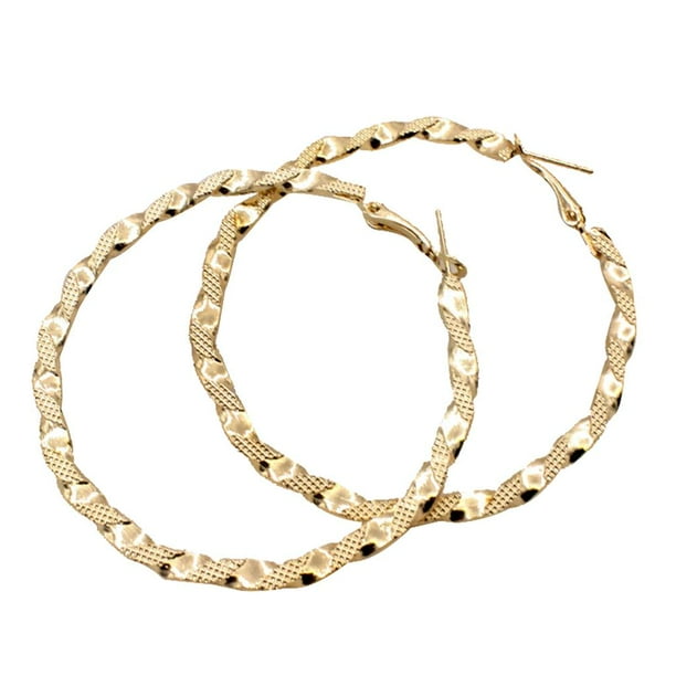 Large Hoop Earrings Basketball Wives Earrings Stainless Steel Circle