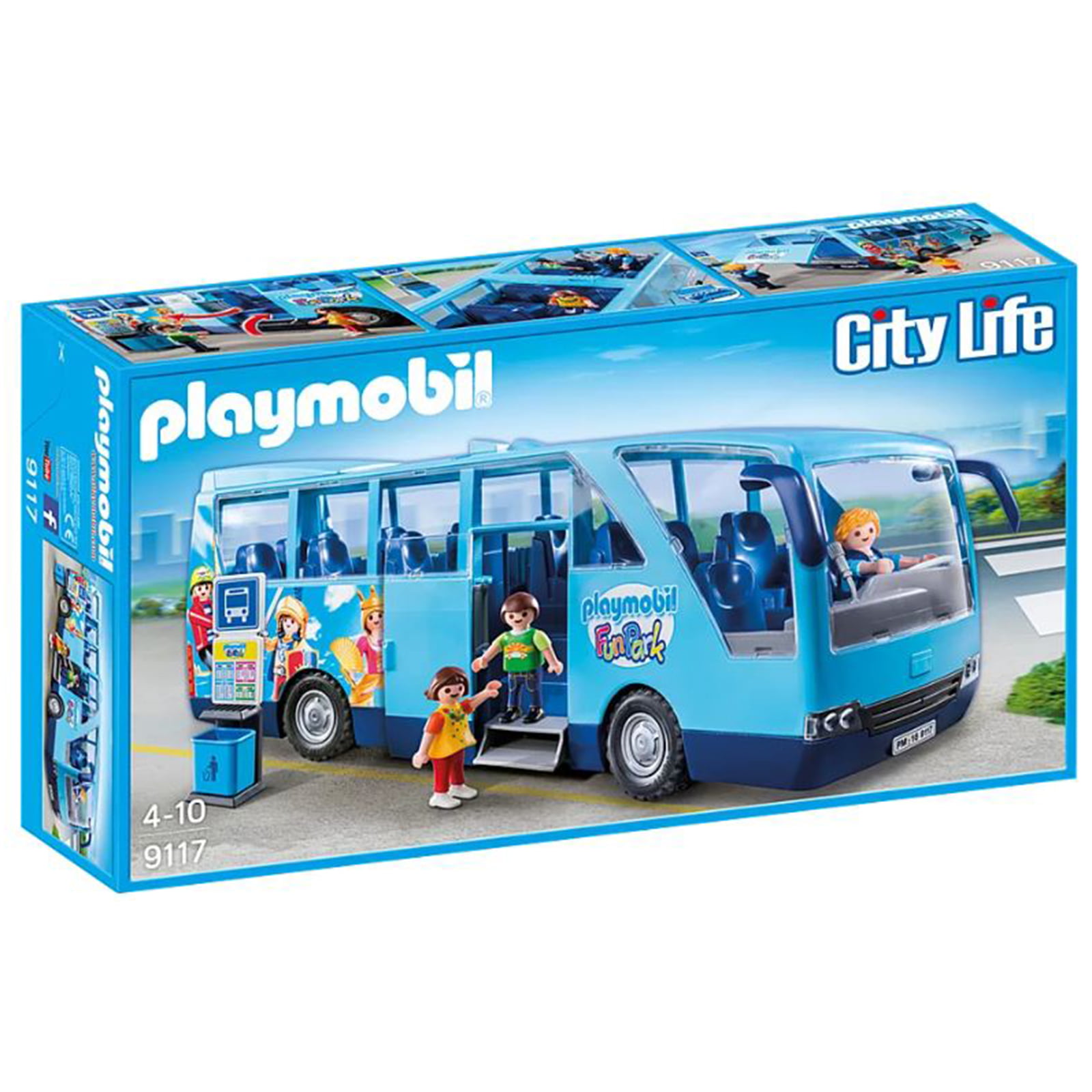 Vært for Kænguru spredning Playmobil City Life FunPark Bus Building Set 9117 - Walmart.com