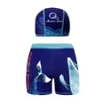 thumbnail image 2 of ITSAME Boys Swimsuit Set, Quick-Dry Elastic Waist Swim Trunks and Swim Cap Summer Active Swimwear 2-Piece Dark Blue 7-8T, 2 of 3