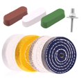 thumbnail image 3 of LOVIVER Buffing Polishing Wheel Kit Practical Reusable for Table Grinder Metal Drill, 3 of 8