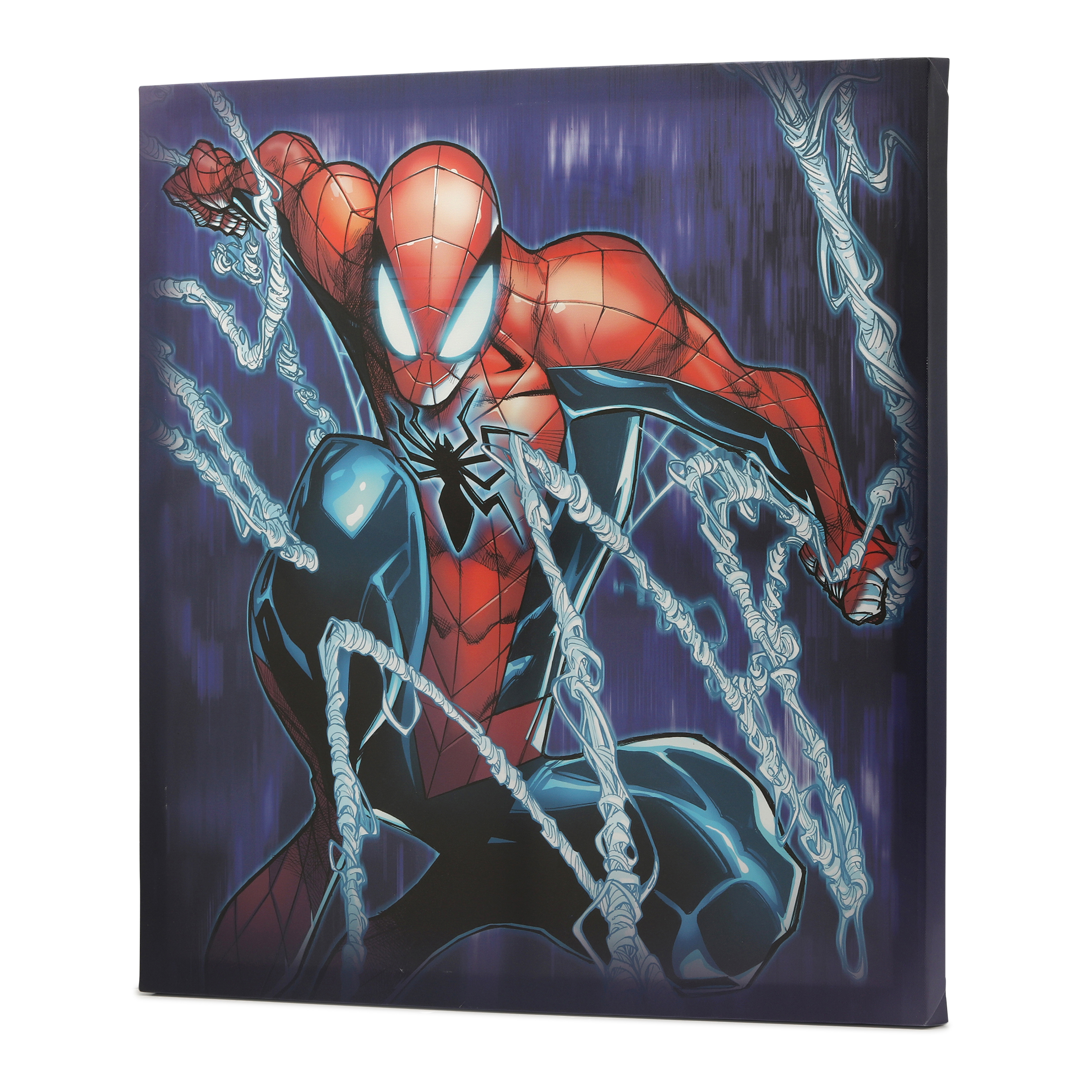 Marvel Spider-Man - Web Slinging Spider-Man Gallery Wrapped Canvas Wall Decor 23x23