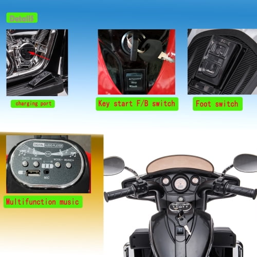 Kids Electric motorcycle 12V two seat motorcycle for kids, Motorbike for Kids with Key start /3 wheels Headlight/Storage Box/ two motor/ two seat ,kids motorcycle,ride on motorcycle