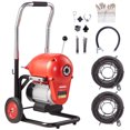 thumbnail image 1 of VEVOR Sectional Drain Cleaner Machine 120FT x 6/5" 1100W Snake Auger Manual Feed, 1 of 9