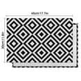 thumbnail image 5 of Black White Checkerboard Checkered Pattern Summer Placemats Table Placemats Set Of 6-Linen Kitchen Washable Placemats Table Mats 11.8"x17.7" Non-Slip Heat Resistant, 5 of 5