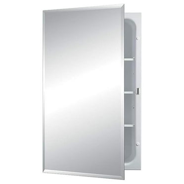 Jiowenm 1459 Horizon Frameless Single-Door Recessed Medicine Cabinet