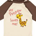 thumbnail image 4 of Inktastic My Peepaw Loves me- cute giraffe Boys or Girls Long Sleeve Baby Bodysuit, 4 of 5