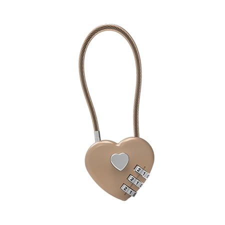 HOMYL Heart Shape Lock for for Travel Valentine s