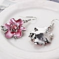 thumbnail image 6 of Naierhg Multicolor Women Flower Rhinestone Inlaid Pendant Necklace Earrings Jewelry Set Multicolor, 6 of 7