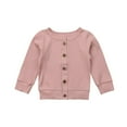 thumbnail image 1 of Boys Girls Button-down Cardigan  Solid Color Sweater  Casual Outerwear, 1 of 8