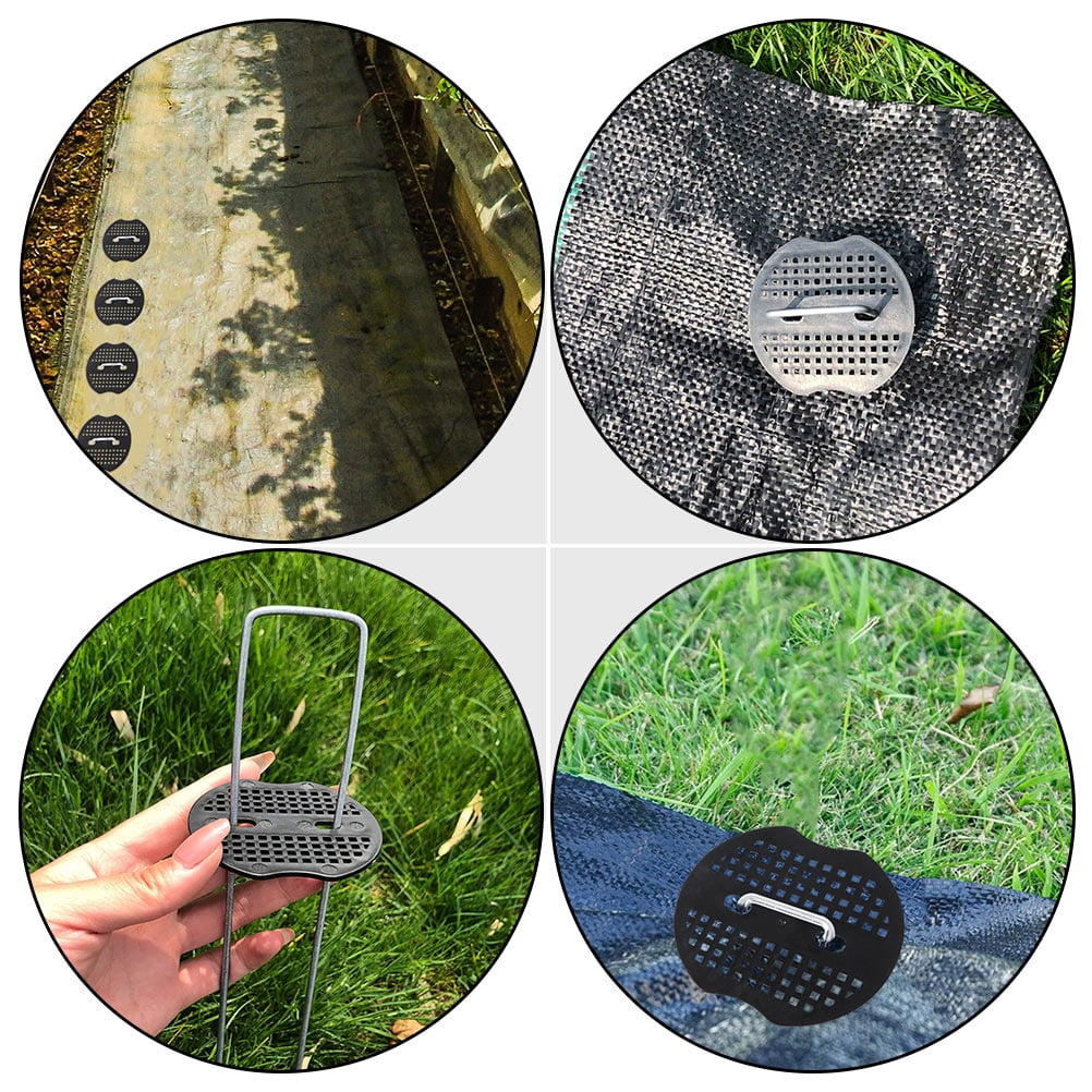 400Pcs Landscape Staple Gasket Landscape Staples Washer Landscape Gasket Garden Stakes Gasket for Outdoor Weed Barrier Fabric Yard Tent