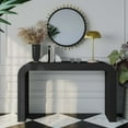 thumbnail image 6 of TOV Furniture Hump Black Acacia Finish Console Table, 6 of 6