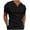 Black, variant on Lmnyox Mens Short Sleeve Sport T Shirt Solid Color V Neck Button Shirts Summer Gym Workout Athletic Tee Shirt