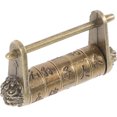 thumbnail image 1 of Text Password Lock Vintage Lock Chinese Style Lock Small Metal Lock for Drawer, 1 of 8