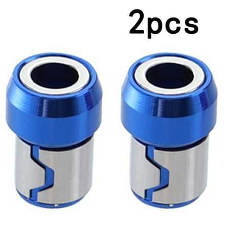 

2Pcs Screwdriver Bits Magnetic Ring 1/4 Metal Strong Magnetizer Screw
