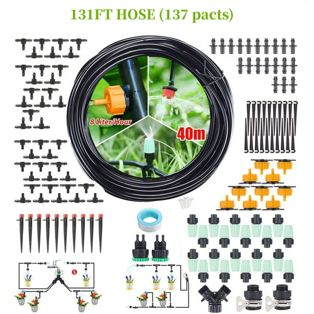 DIY irrigation system, 147pcs/40M Garden Watering Automatic System,Self
