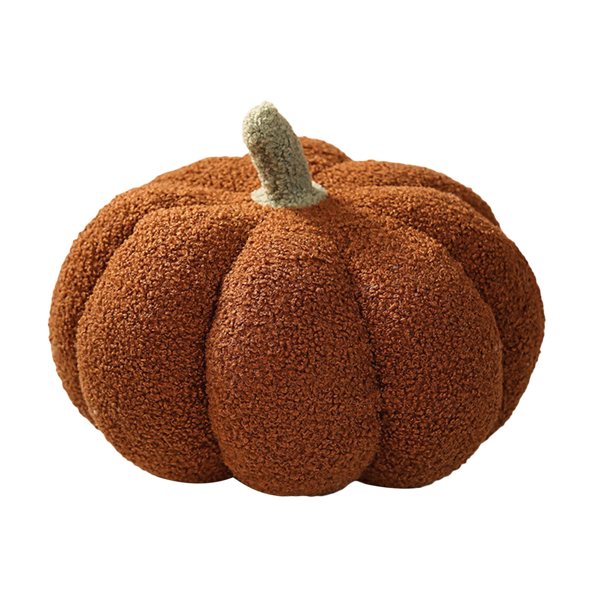 Pumpkin Throw Pillows, Happy Halloween Sherpa Fall Decorative Pumpkin