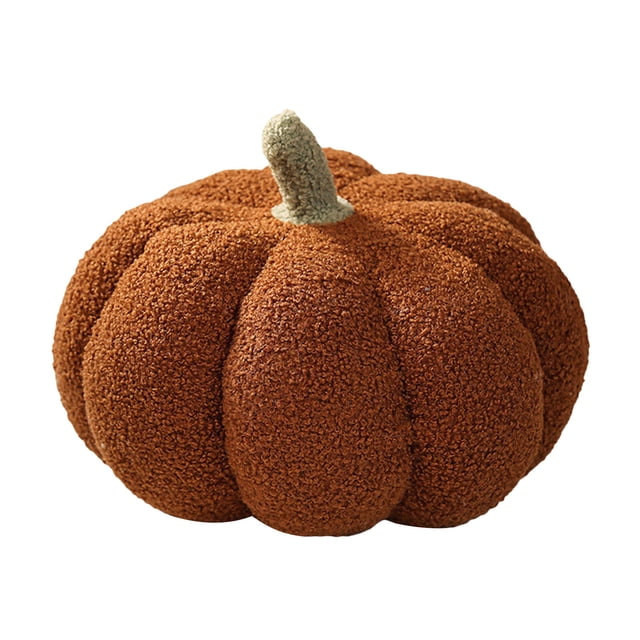TRKIYQC Cojín de calabaza de Halloween Cojín de peluche esponjoso para regalos Decoración del hogar TRKIYQC casual