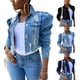thumbnail image 4 of SAYOO Chaqueta de vaquero de agujero roto para mujeres SAYOO  moda, 4 of 4