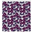 thumbnail image 3 of Ambesonne Pansy Shower Curtain, Spring Purple Blossoms Art, 69"Wx75"L, Multicolor and White, 3 of 3
