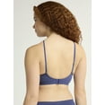 thumbnail image 3 of Joyspun Women's Wireless Seamless Matte Mini Rib Bra, Sizes XS-3XL, 3 of 6