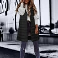 fvwitlyh Black Puffy Vest Women Sleeveless Winter Outerwear Warm Puffer