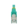 thumbnail image 2 of StarTech 14ft CAT6a Ethernet Cable - Low Smoke Zero Halogen (LSZH) - 10 Gigabit 500MHz 100W PoE RJ45 S/FTP Aqua Network Patch Cord Snagless w/Strain Relief (NLAQ-14F-CAT6A-PATCH), 2 of 5