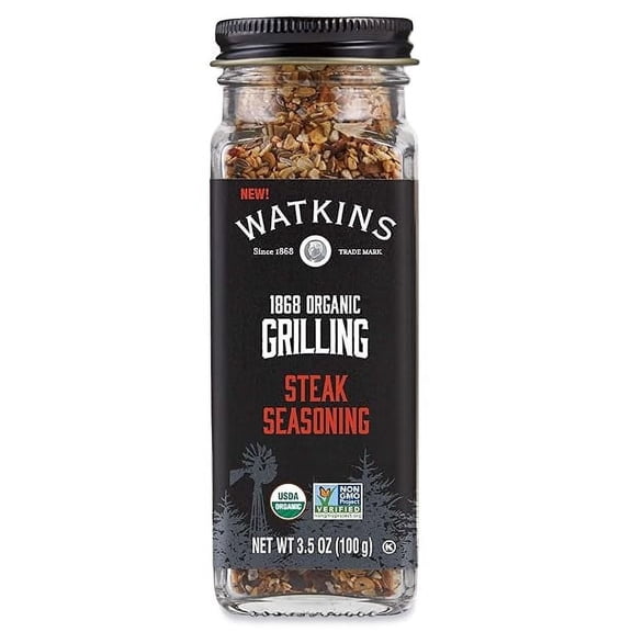 Watkins Organic Steak Grilling Seasoning - 3.5 oz Pack of 2