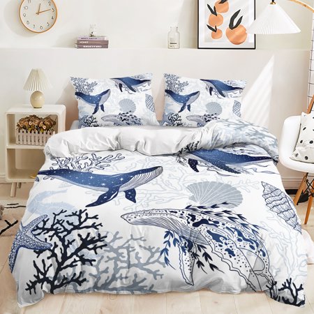 Hosima 3 Piece 3D Digital Printed Duvet Cover Full Size Bedroom Decorative Bedding Set,DEC43-Full