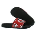 thumbnail image 4 of Champion Ipo Squish Smile Slide  Womens Shoes Size 7, Color: Black/Scarlet, 4 of 5