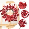 thumbnail image 6 of Cheapark Christmas & Valentines Artificial Red Berries Wreath - Vine Door Hanging Decor, Perfect for Shop Window, Home Entryway & Holiday Ambiance, 6 of 6
