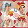 thumbnail image 6 of 2026 New Super Absorbent Hair Towel Wrap for Wet Hair, Microfiber Hair Towel Wrap Women Quick-Drying Thickened Hair Towels, Soft Bow Tie Wet Hairs Towel Wrap for Women Accessories (Blue+Yellow), 6 of 8