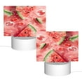 thumbnail image 2 of Fotbe Refreshing Watermelon Slices Pattern Acrylic Night Light Gift with 3 Color ModesTouch-Sensitive LED Lamp Perfect Gift for Mother's Day, Birthday, or Christmas, 2 of 9
