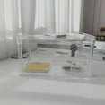 thumbnail image 5 of Cosmetic Organizer Desktop Storage Rack 2 Tiers Transparent Strong Plastic Detachable Widely Used Desk Cosmetic Rack For Cosmetic, 5 of 5