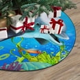 thumbnail image 3 of FMSHPON The Coral Reef Xmas Christmas Tree Skirt Stand Mat for Holiday Party Decoration Indoor Outdoor 48 inches, 3 of 3