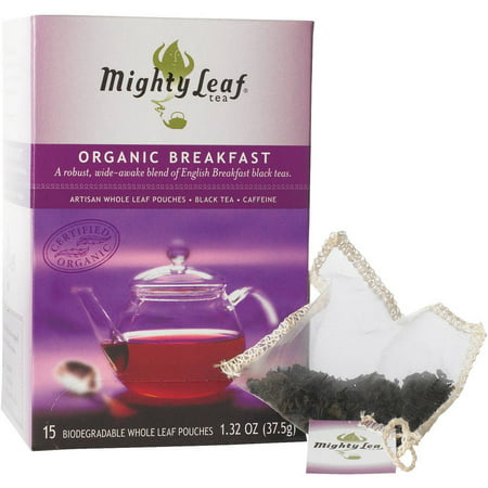 Mighty Leaf Tea Petit déjeuner bio Thé, 15 comte, 1,32 oz